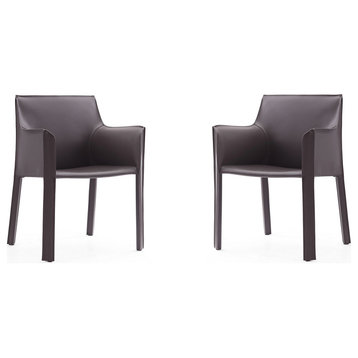 Vogue Arm Chair in Grey (Set of 2)