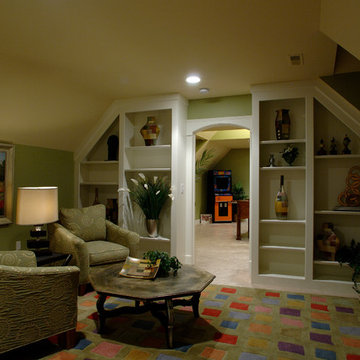 Custom Bookcases in Arcade/Sitting Area