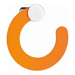 Secret Bath. Towel Ring. Chrome-Orange. Giselle Collection. - Towel Rings