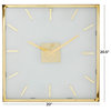 Glam Gold Stainless Steel Metal Wall Clock 562638