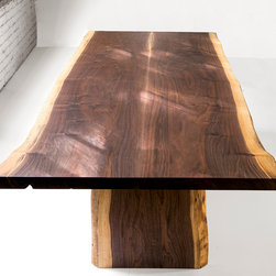Live Edge Walnut Dinning Room Table - Dining Tables
