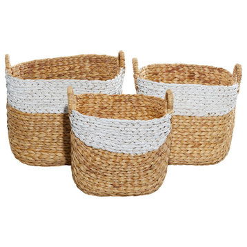 Bohemian Brown Seagrass Storage Basket 84469