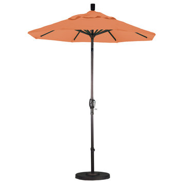 6' Aluminum Market Umbrella Push Tilt - Bronze, Sunbrella, Tuscan