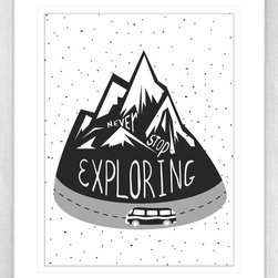 Adventure Awaits Collection - Framed Wall Art (ADV05) - Kids Wall Decor
