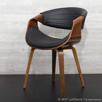 Symphony Chair, Walnut and Black
