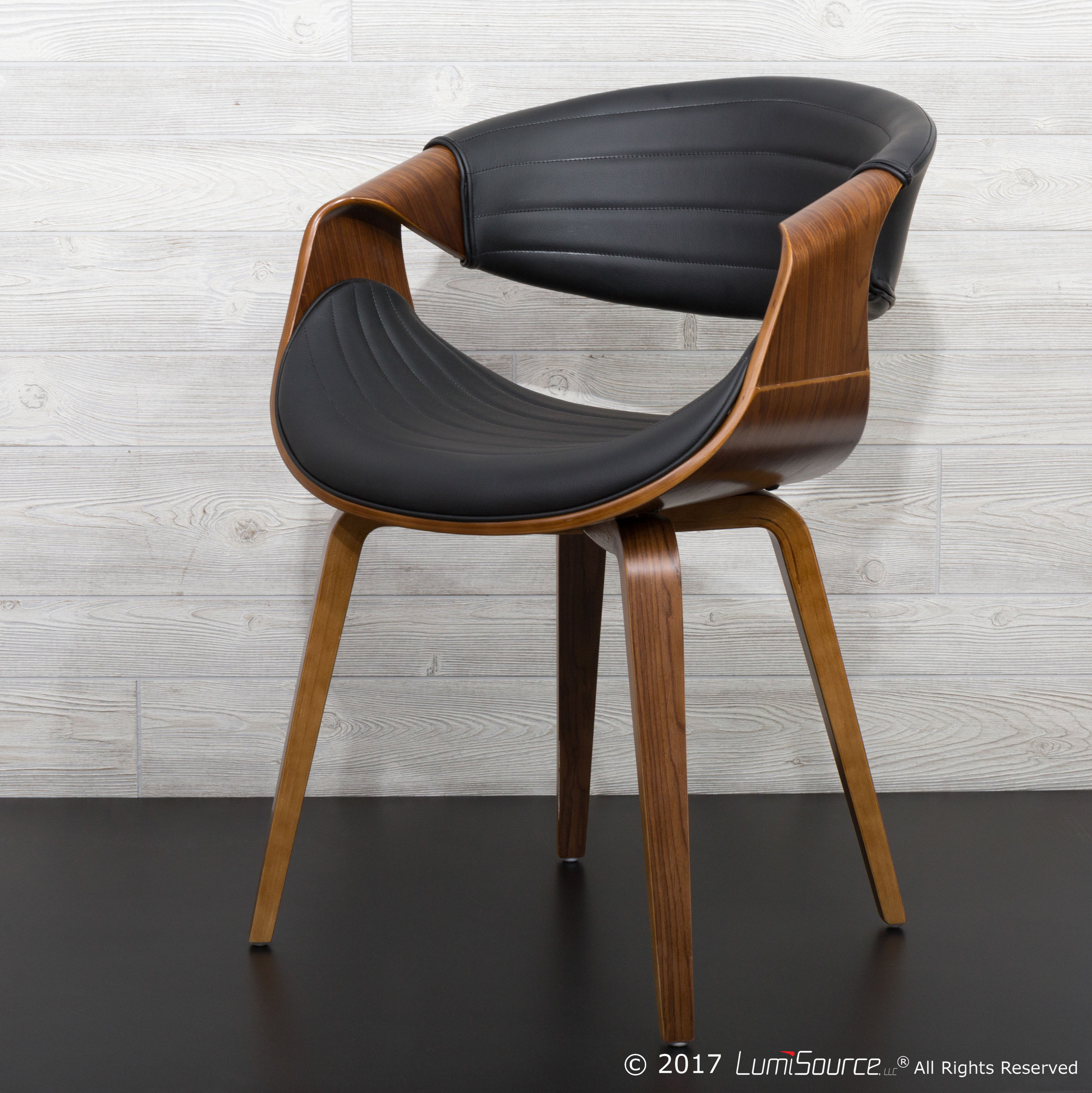 Symphony Chair, Walnut and Black