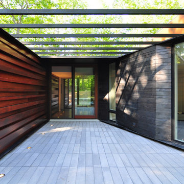 pleated house