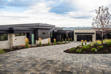 Example of a trendy exterior home design in Salt Lake City