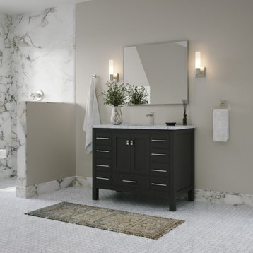 The Kennedy Bathroom Vanity, Single Sink, 42", Espresso, Freestanding