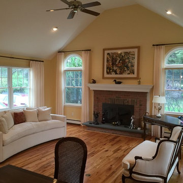 Custom Linen Sheer Draperies - East Marion, NY