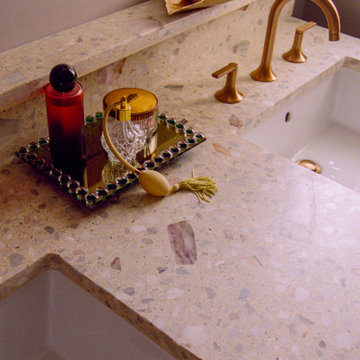 Mid-Century Glam Bathrooms