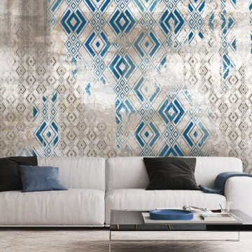 Rhombus wall mural