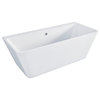 Eviva Essence 60" White Acrylic Free Standing Bathtub