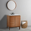 30" Modern Farmhouse 2-Shelf Bath Vanity Cabinet Only(Sink Basin not Included)