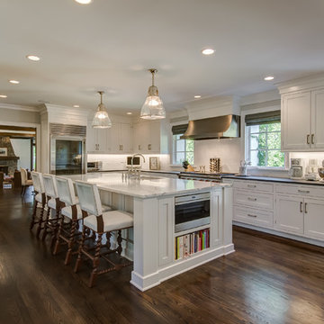 White Kitchen / Great Room - French Normandy Tudor