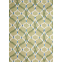 Monisha Modern Ivory/Brown Area Rug - 6'7 x 9' in 2023