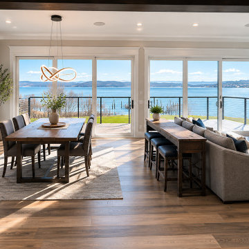 Open Concept Great Room with Panoramic Water Views