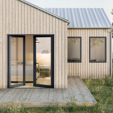 Inswing Double Glass Doors by Marvin Modern