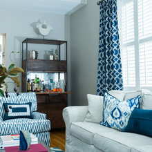 Teal Living rooms