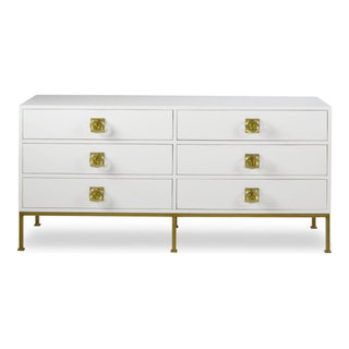 Acme Louis Philippe 6-Drawer Dresser in White 23835