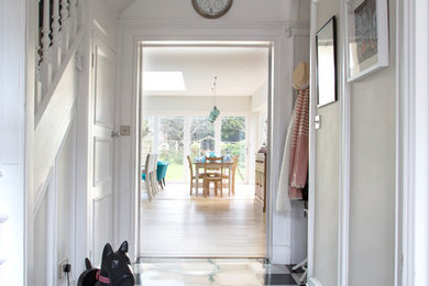 Photo of a large traditional hallway in Kent.