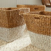 Seagrass Rectangular Storage Baskets, Set of 3