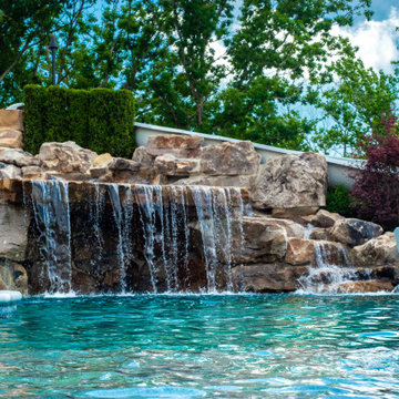 Inground Pool with Waterslide, Grotto and More!