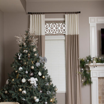 New Window treatments and Tableaux grills for a client in Fishers, IN
