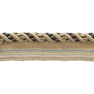 By The Yard Pink Green LT Green 4//16/" Decoractive Lip Cord Dusty Olive Rose