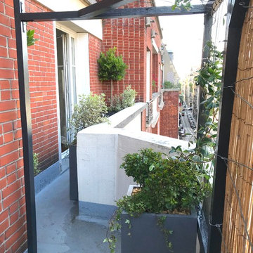 Balcon - terrasse  - Sobre et élégant - Paris 17