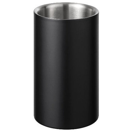 Easy Wine Bottle Cooler With Double Wall Insulation, Black