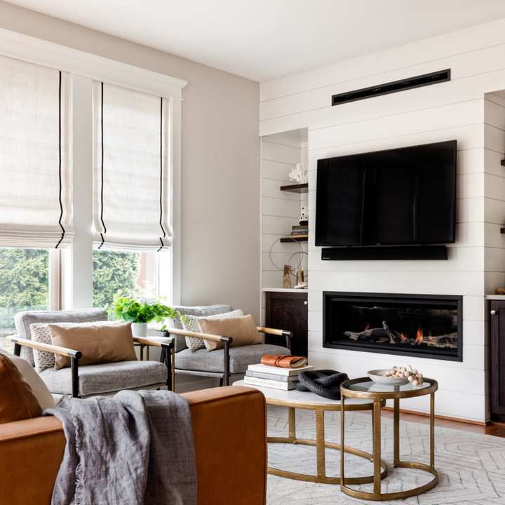 75 Beautiful Living Room with a Timber Clad Chimney Breast Ideas and