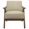 Lexicon Elle Accent Chair with Arm Rest in Light Brown