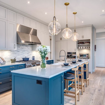 Bold, Black, & Blue — SE Calgary | New Home