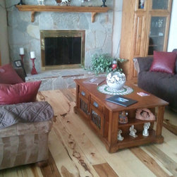 Hand scraped solid Hickory plank - Hardwood Flooring