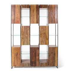 Marley Solid Reclaimed Wood Large Bookcase - Bookcases