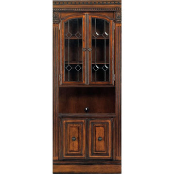 Parker House Huntington 32" Glass Door Cabinet, Pecan