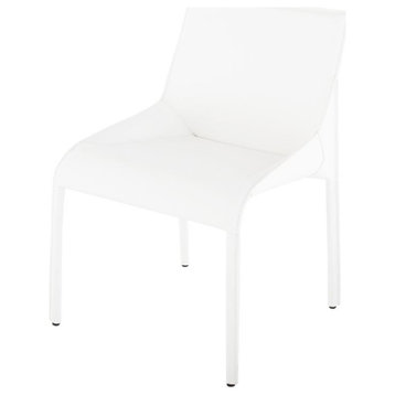 Nuevo Furniture Delphine Dining Side Chair in White