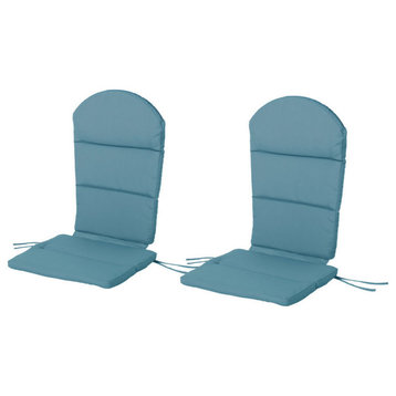 Malibu Outdoor Water-Resistant Adirondack Chair Cushions, Set of 2, Dark Teal