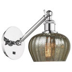 Innovations Lighting - Innovations Lighting 317-1W-PC-G96 Fenton, 1 Light Wall In Art Nouveau S - The Fenton 1 Light Sconce is part of the BallstonFenton 1 Light Wall  Polished ChromeUL: Suitable for damp locations Energy Star Qualified: n/a ADA Certified: n/a  *Number of Lights: 1-*Wattage:100w Incandescent bulb(s) *Bulb Included:No *Bulb Type:Incandescent *Finish Type:Polished Chrome
