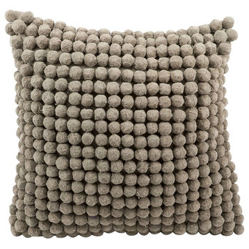 POM36 Polyester Filler Pillow, Gray, 20"x20"