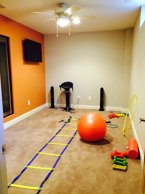 Mirrors for workout room in basement