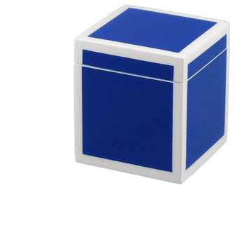 True Blue and White Lacquer Canister