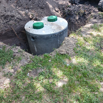 Septic tank installation