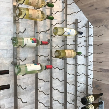 Under the Stairs Glass Wine Cellar