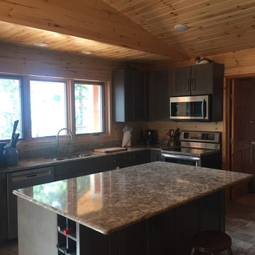 Tungsten Maple Cabinets at Waskesiu SK
