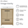 Virage 24 Freestanding, Bathroom Vanity, Natural Oak