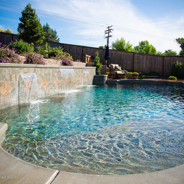 Pebble Bottom Pool Tahoe Blue StoneScape
