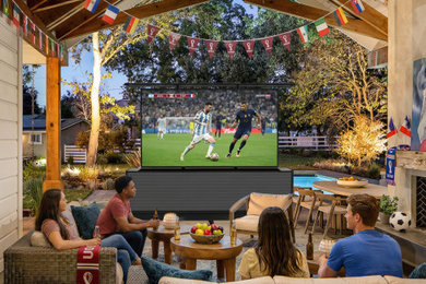 Backyard Movie Nights Start With This Lift TV Cabinet