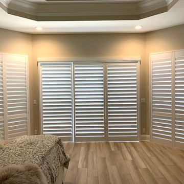 Master Bedroom Plantation Shutters (Sliding Doors Shutters)